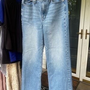 J. Crew Denim Full-Length Slim Wide Jeans, 28